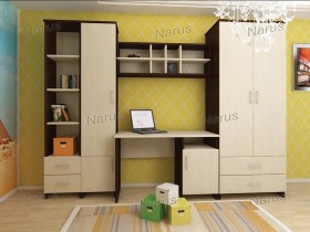 Детская Студент Комплект мебели (Дуб сонома/Белый) в Кедровом - kedrovyi.katalogmebeli.com | фото