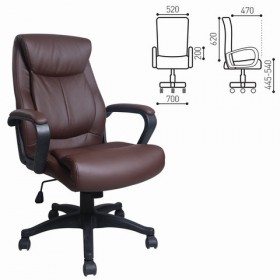 Кресло офисное BRABIX Enter EX-511 (коричневый) в Кедровом - kedrovyi.katalogmebeli.com | фото