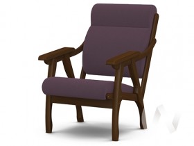 Кресло Вега-10 (орех лак/ULTRA PLUM) в Кедровом - kedrovyi.katalogmebeli.com | фото