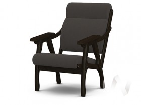 Кресло Вега-10 (венге лак/ULTRA GRAFIT) в Кедровом - kedrovyi.katalogmebeli.com | фото