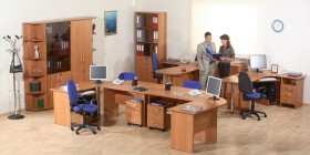 Мебель для персонала Альфа 61 Ольха в Кедровом - kedrovyi.katalogmebeli.com | фото