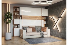 Шкаф-кровать с диваном Дина в Кедровом - kedrovyi.katalogmebeli.com | фото