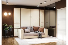 Шкаф-кровать с диваном Злата в Кедровом - kedrovyi.katalogmebeli.com | фото