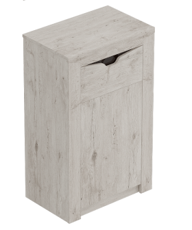 Тумба с дверцей и ящиком Соренто Дуб бонифаций/Кофе структурный матовый в Кедровом - kedrovyi.katalogmebeli.com | фото